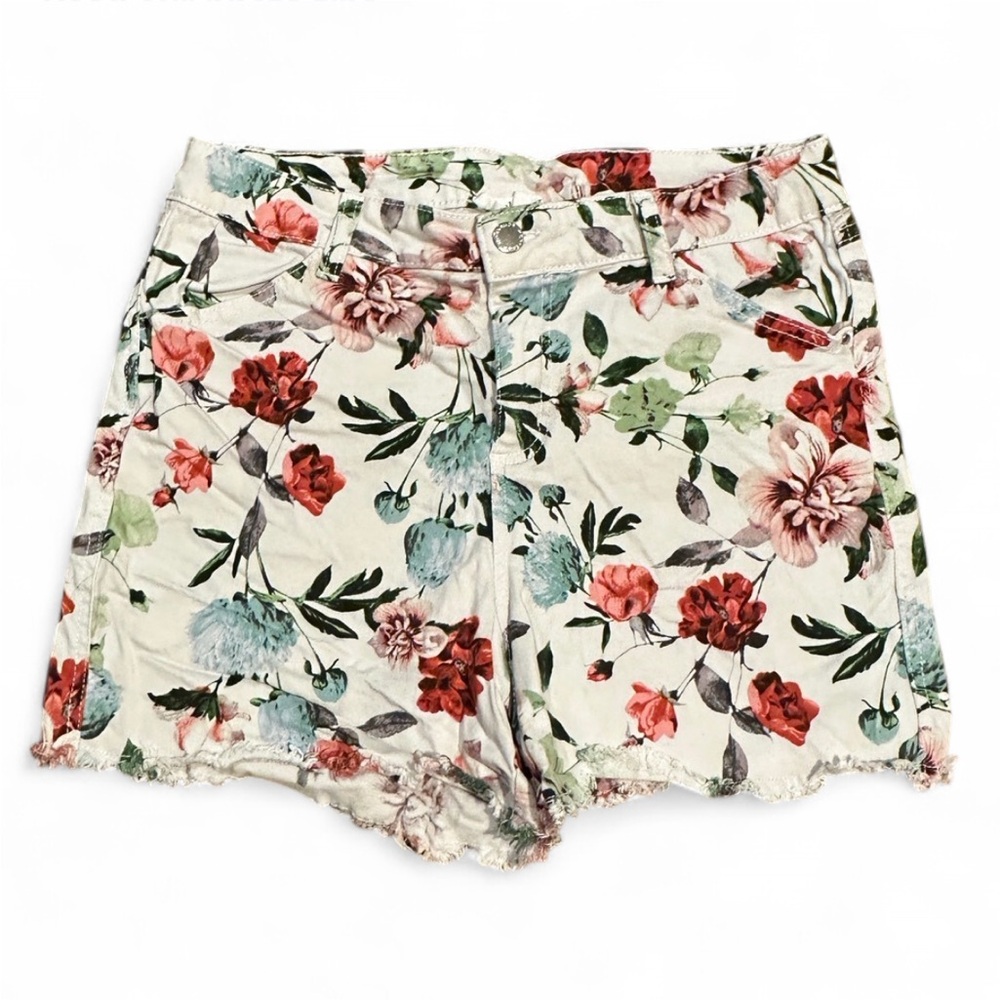 Workshop Republic Clothing Floral Jean Shorts Size 10